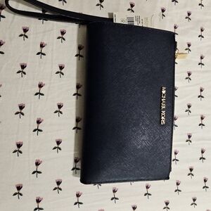 Michael Kors Navy Wristlet